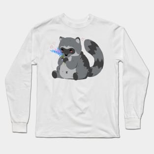 Cute Raccoon Long Sleeve T-Shirt